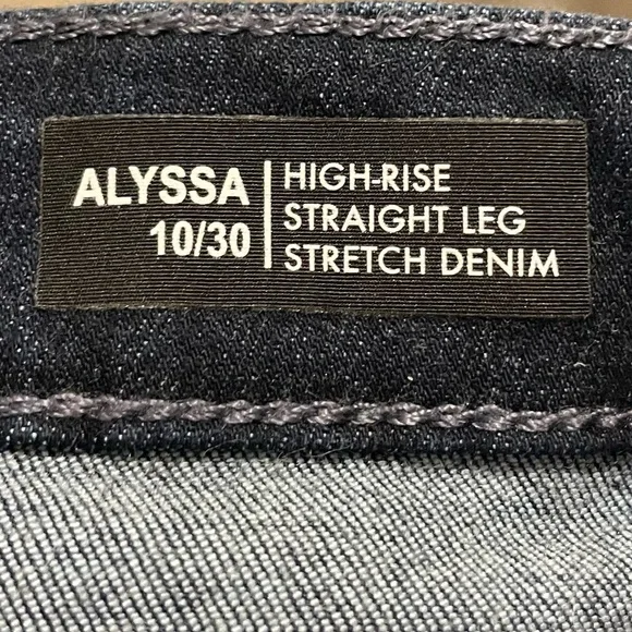 BUFFALO David Burton Alyssa High Rise Straight Leg Stretch Denim Jeans, Sz 10/30 - Picture 7 of 10